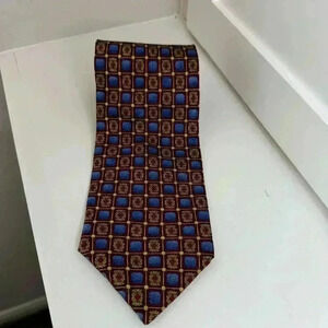 Pierre Balmain Vintage Medallion Tie Business 100% Silk Dressy